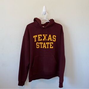 Champion Texas State Hoodie Maroon
